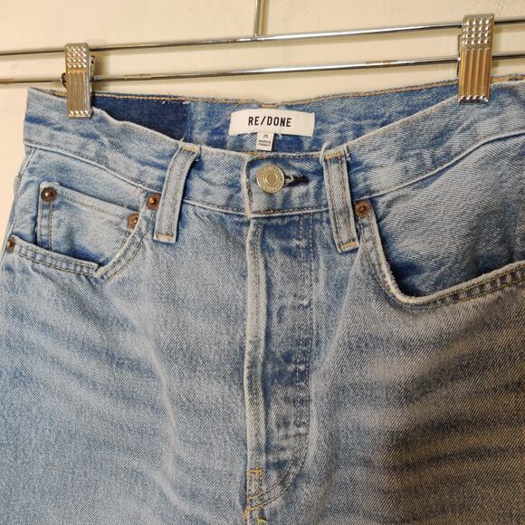 RE/DONE 70's Ultra High Rise Wide Leg Jeans 60's Fade Wash - Picture 7 of 15